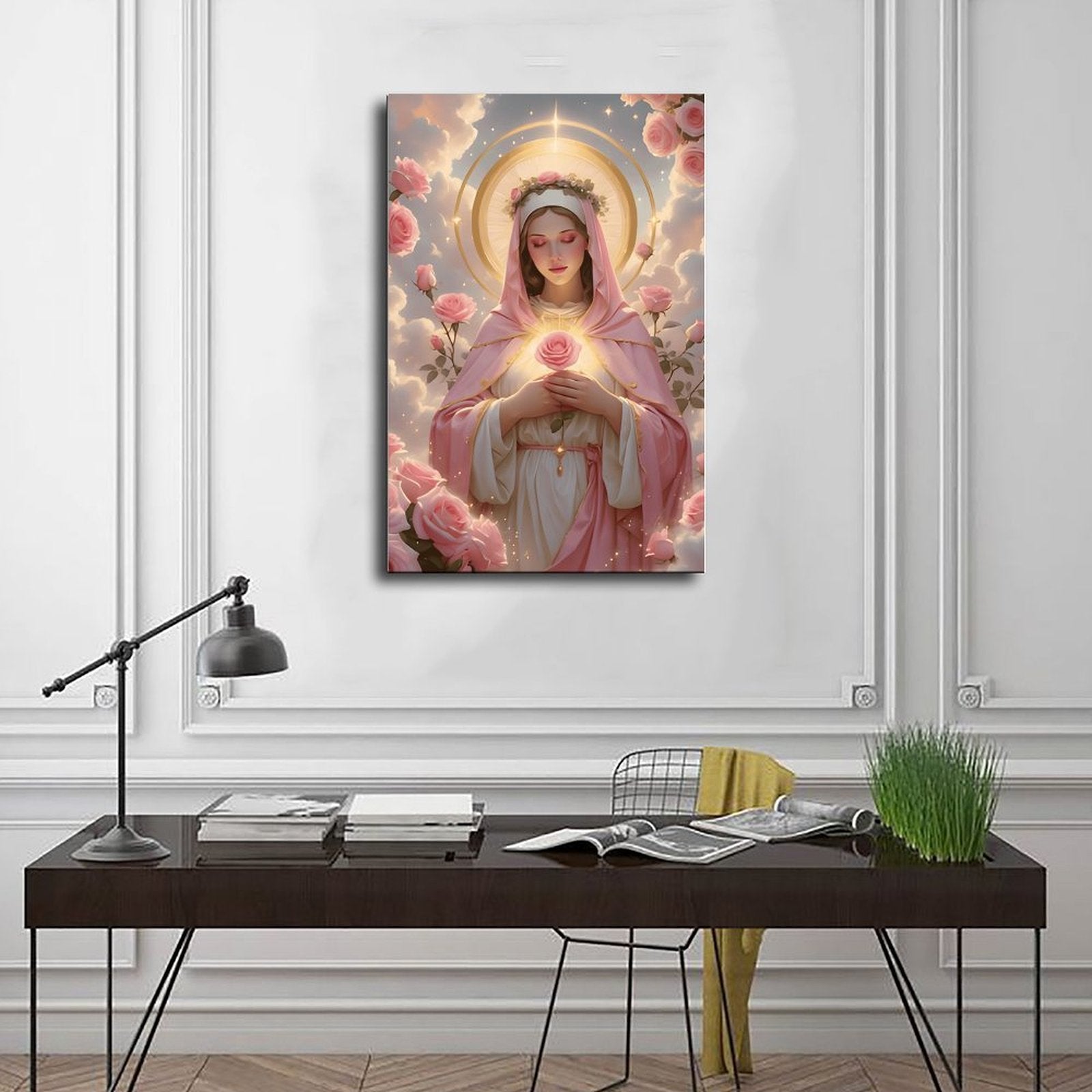 immaculate heart madonna christian — Wrapped Canvas SCENE_01