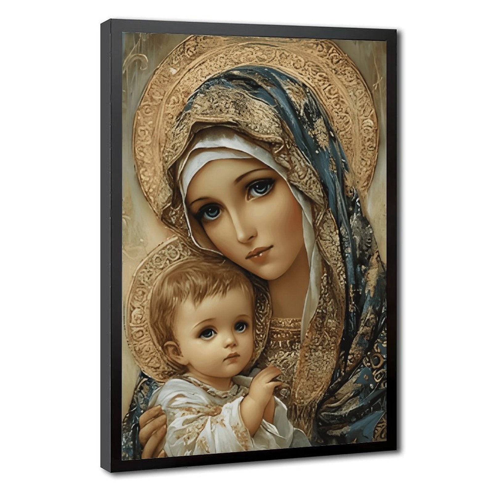 madonna with child devotional christian — Black Frame HERO