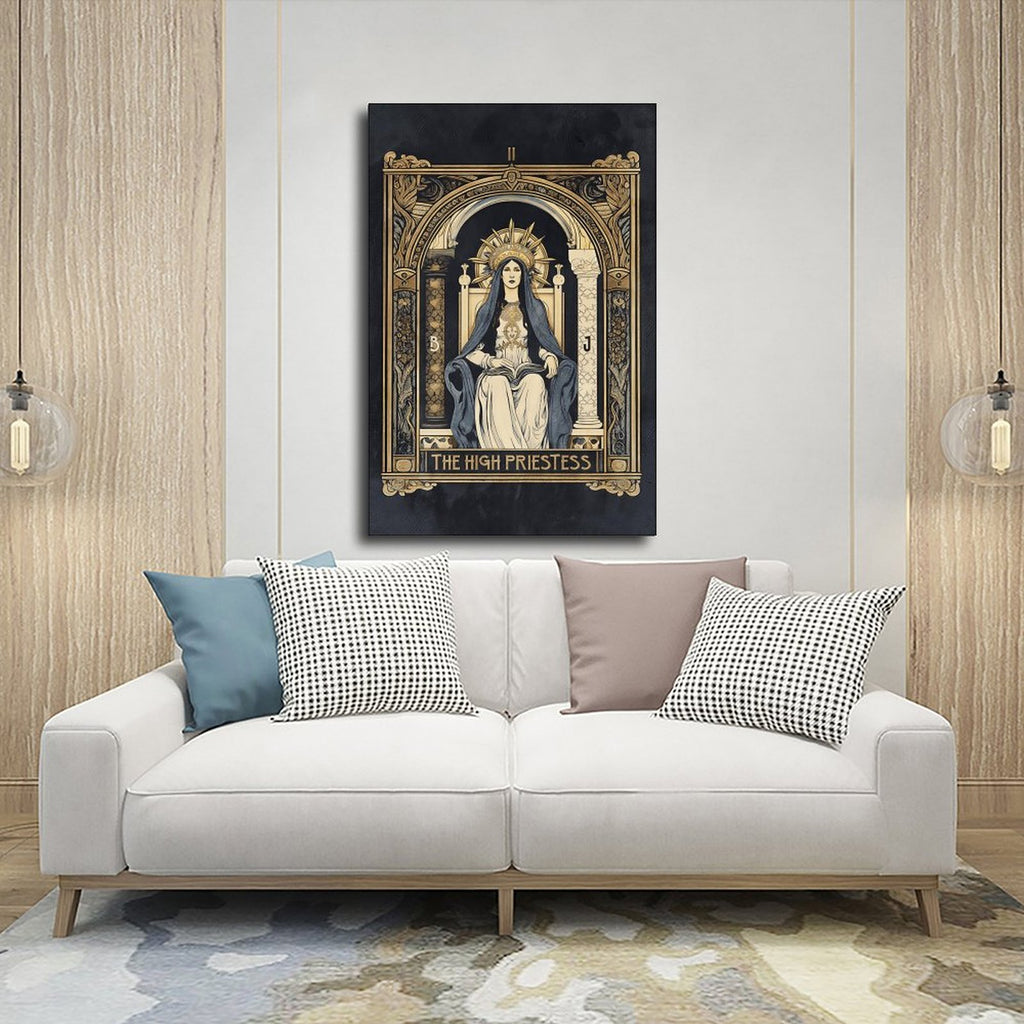 prayer at sacred shrine christian — Wrapped Canvas SCENE_03