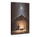 nativity manger holy night christian — Wrapped Canvas HERO