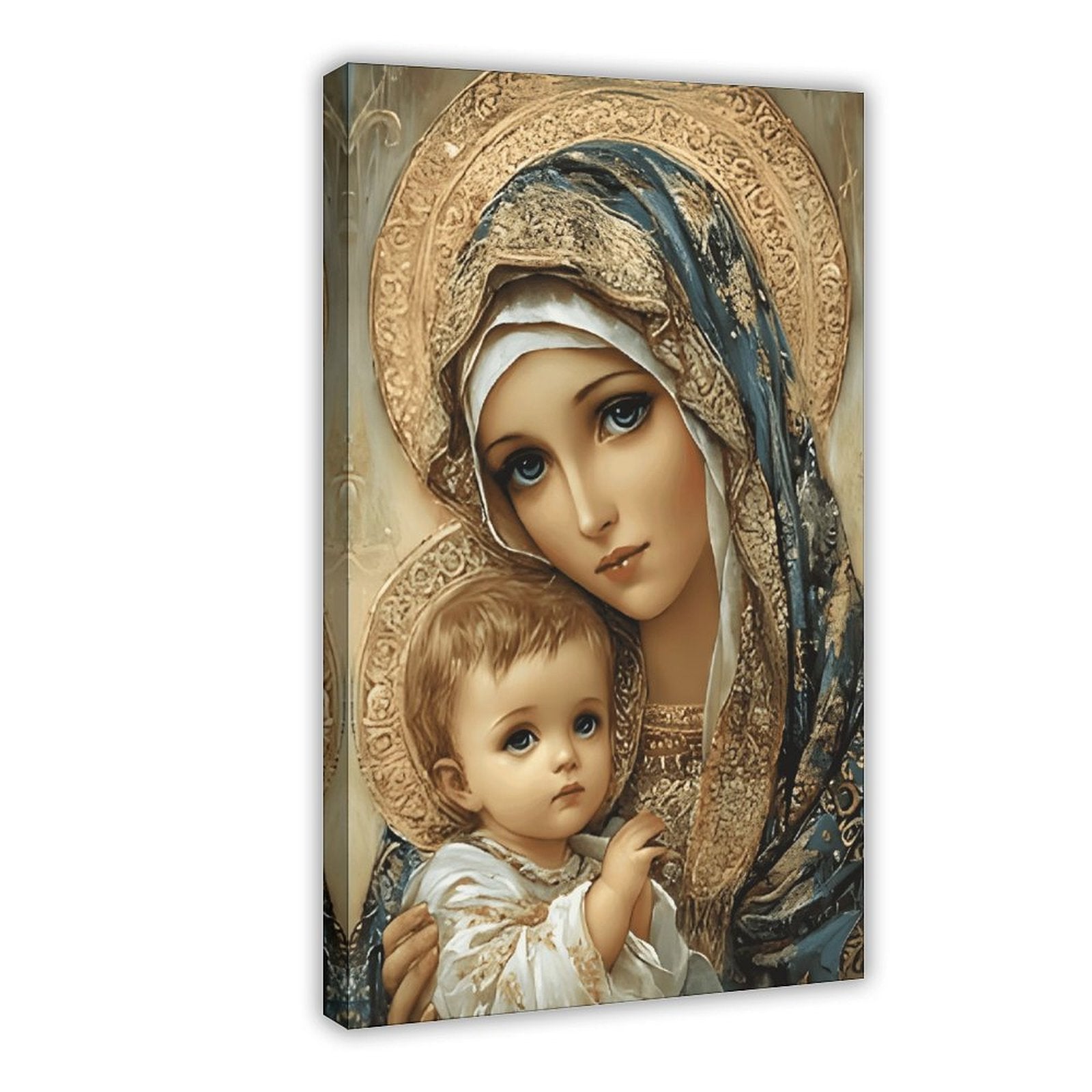 madonna with child devotional christian — Wrapped Canvas HERO