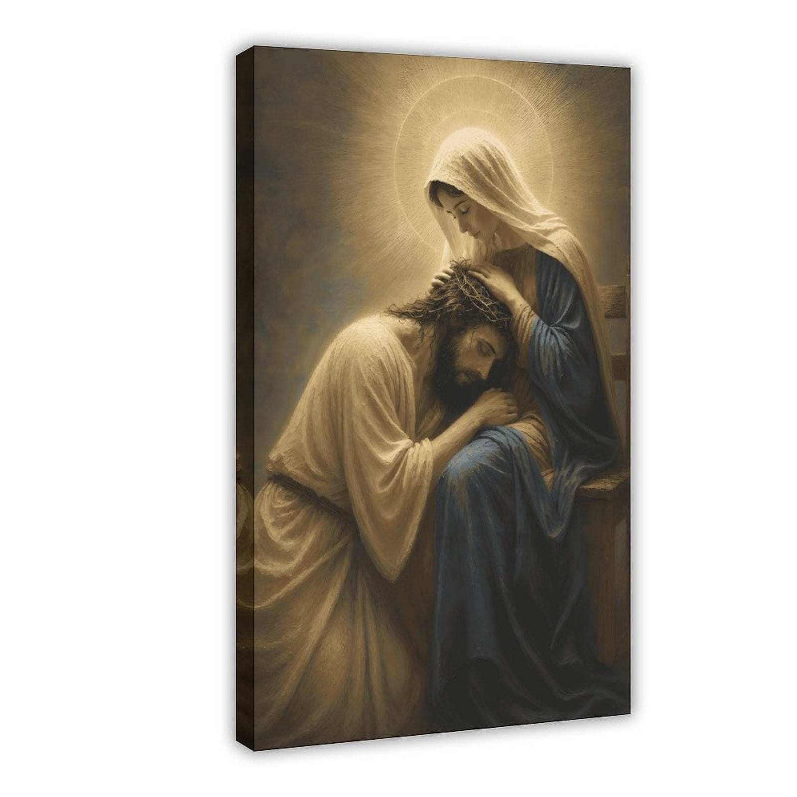 compassionate good shepherd christian — Wrapped Canvas HERO