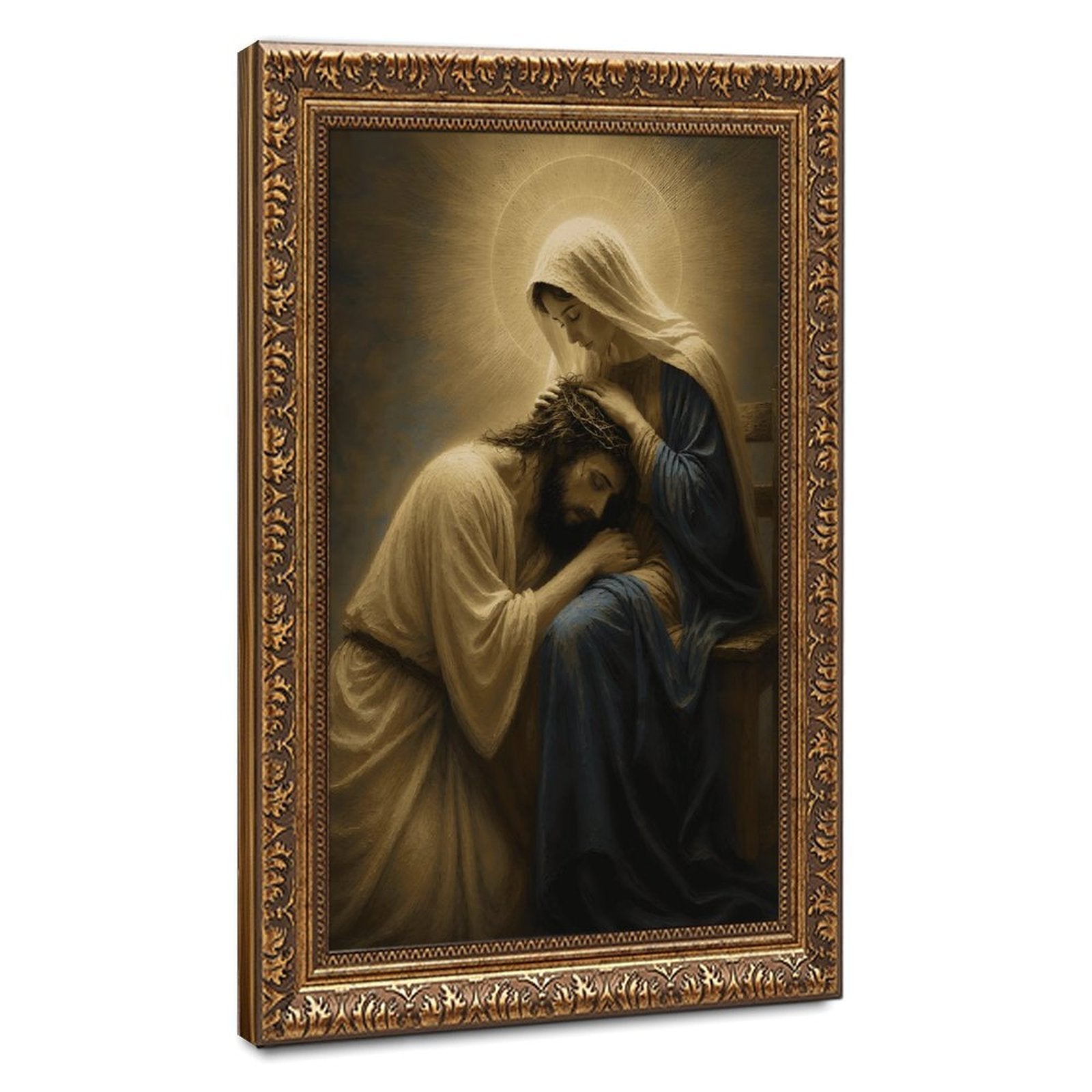 compassionate good shepherd christian — Vintage Gold Frame HERO