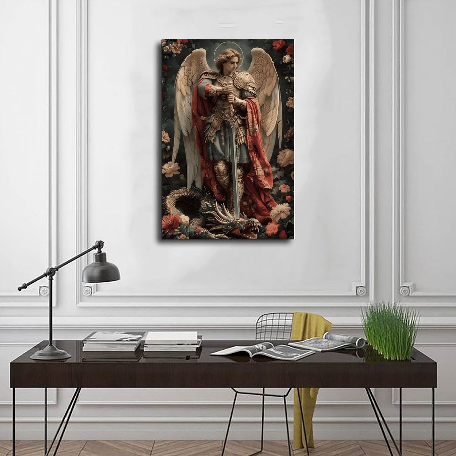 guardian angel devotional christian — Wrapped Canvas SCENE_01