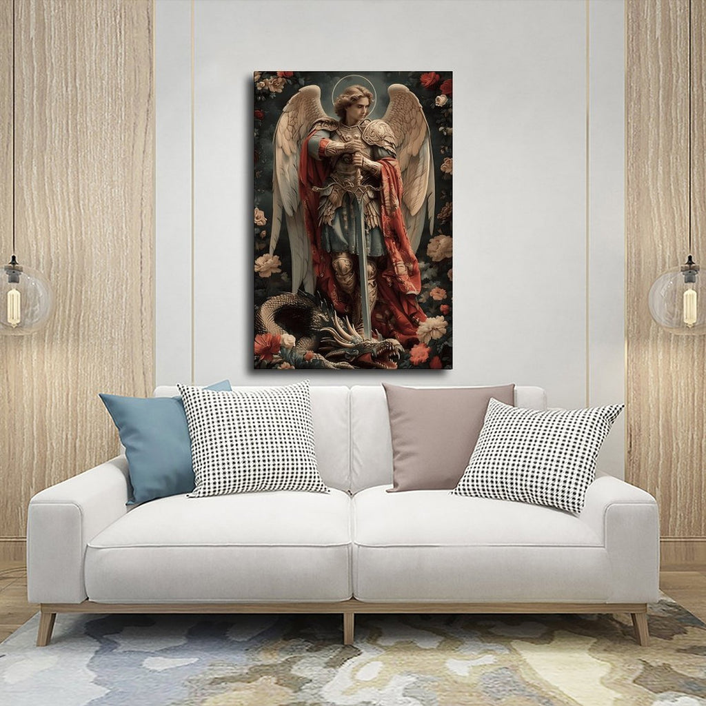 guardian angel devotional christian — Wrapped Canvas SCENE_03