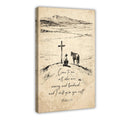 cross and handwritten prayer christian — Wrapped Canvas HERO