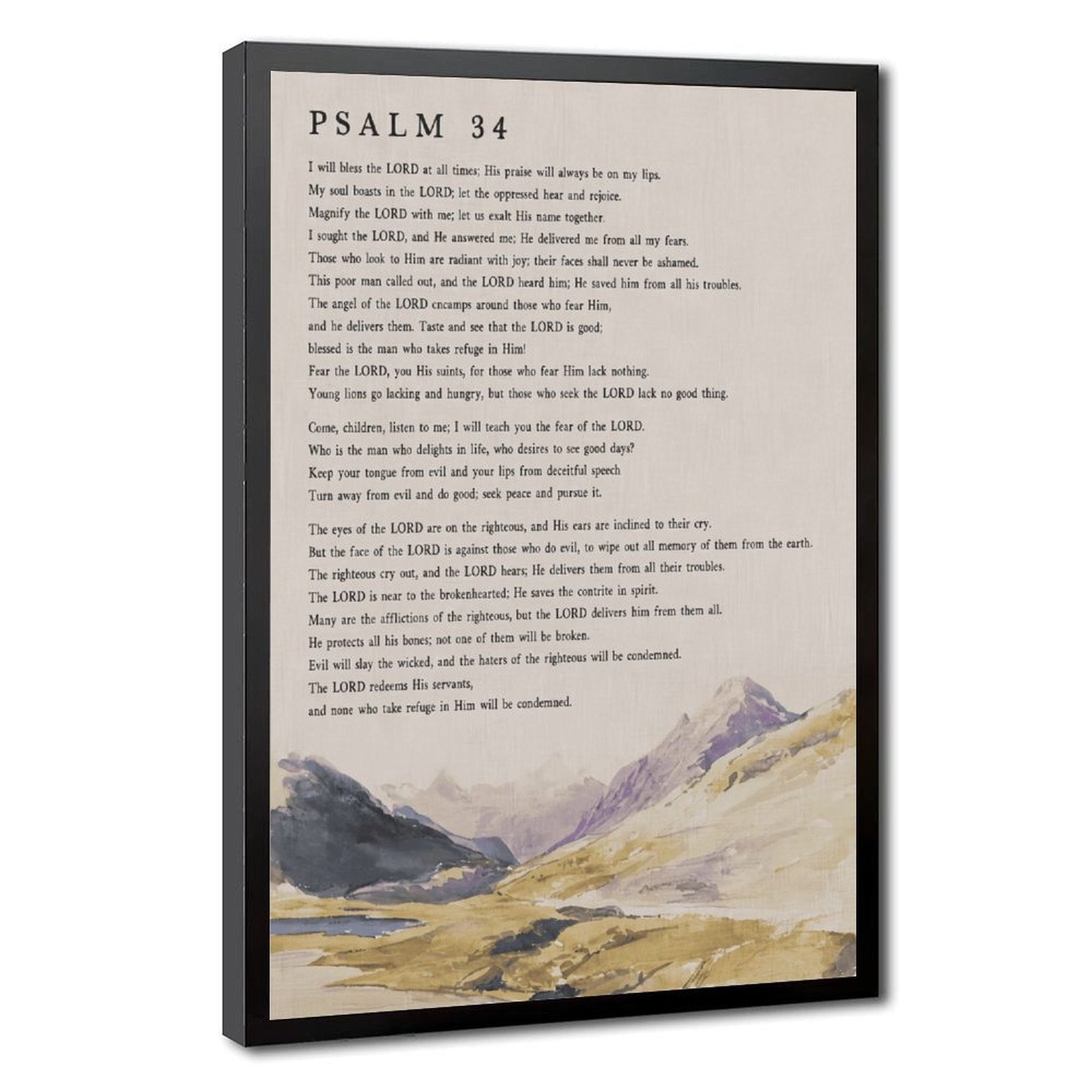 psalm 91 christian scripture — Black Frame HERO