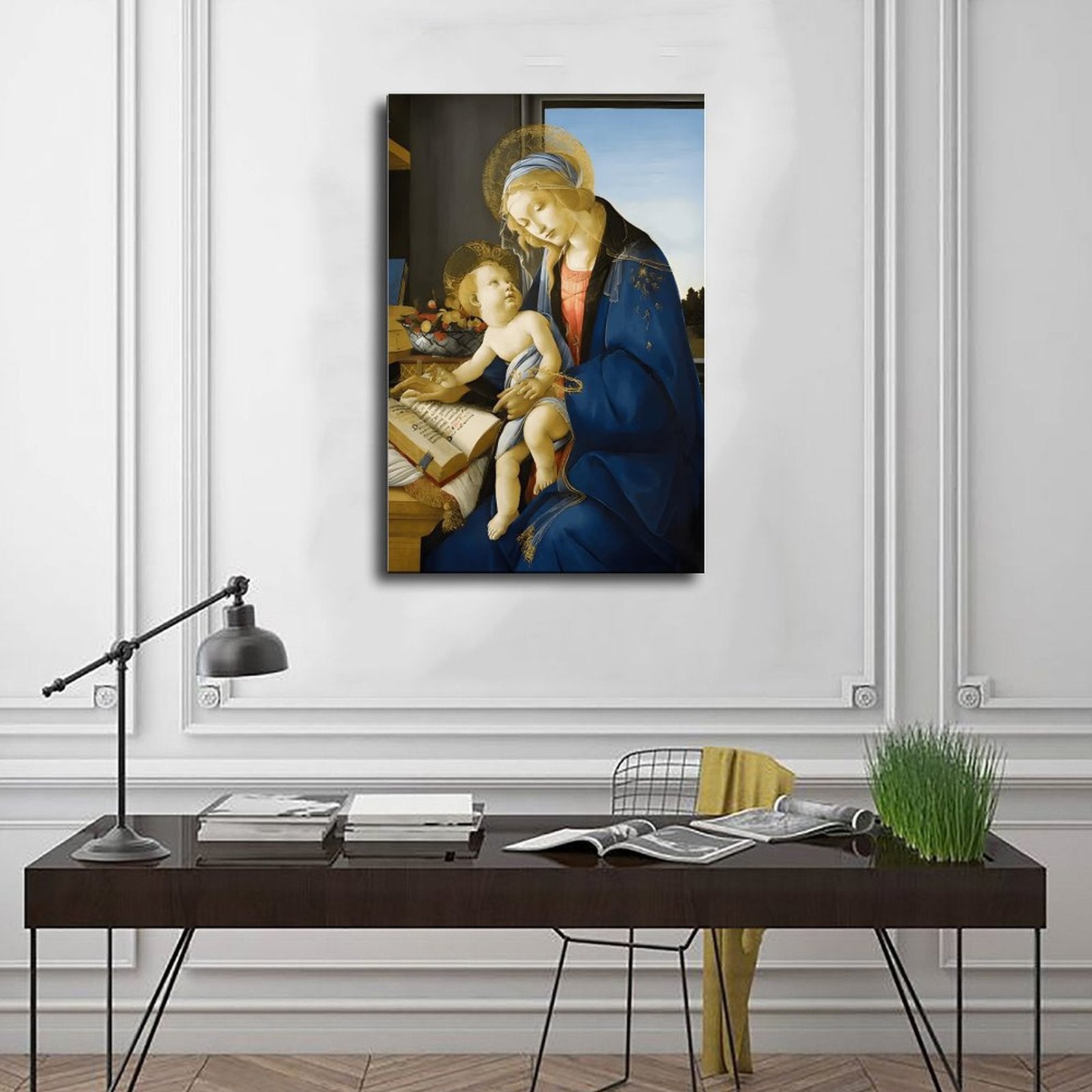 madonna holding child christian — Wrapped Canvas SCENE_01