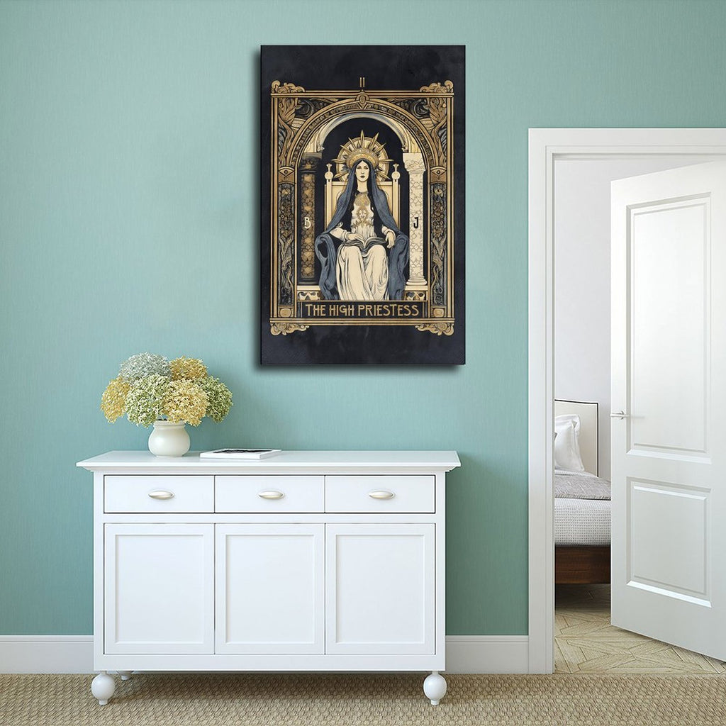 prayer at sacred shrine christian — Wrapped Canvas SCENE_02