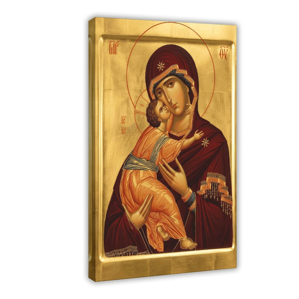 madonna and child sacred icon christian — Wrapped Canvas HERO