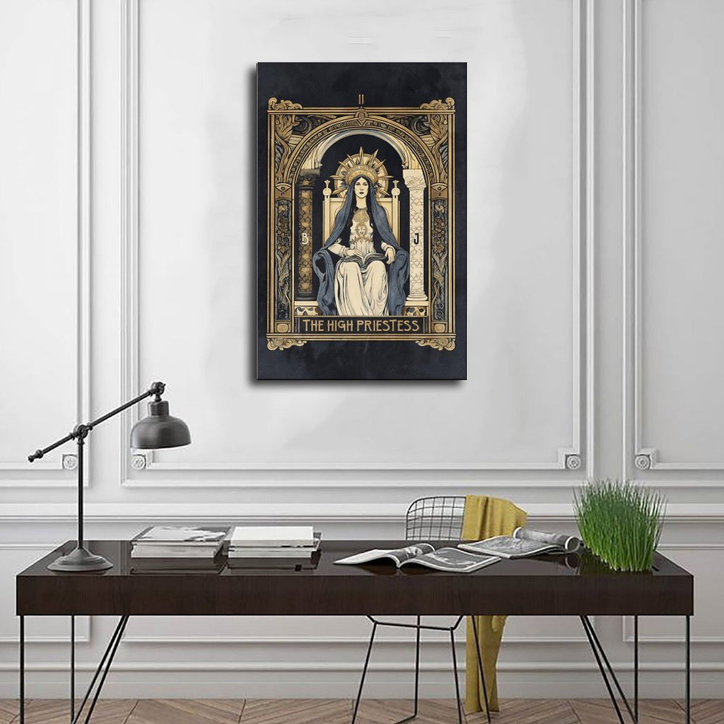 prayer at sacred shrine christian — Wrapped Canvas SCENE_01