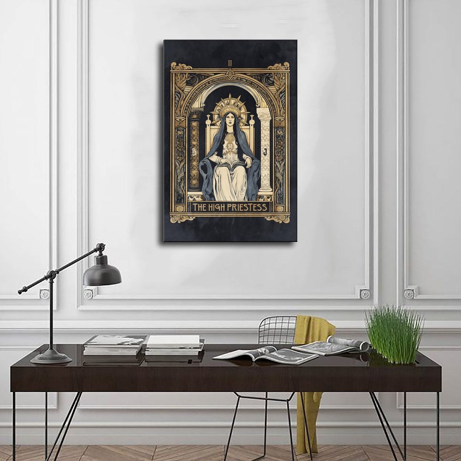 prayer at sacred shrine christian — Wrapped Canvas SCENE_01